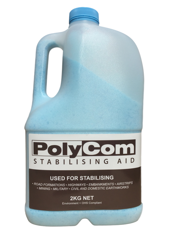 Stabilised Pavement 2Kg pack of PolyCom stabilises 500 m2 at 100mm depth or 50 m3
