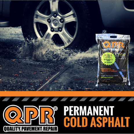 QPR permanent cold asphalt for DIY driveway and carpark repairs | Highest Quality | Earthco Projects.
